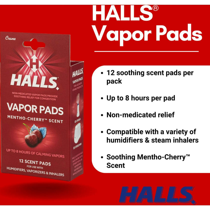 HALLS® Mentho-Cherry Scented Vapor Pads