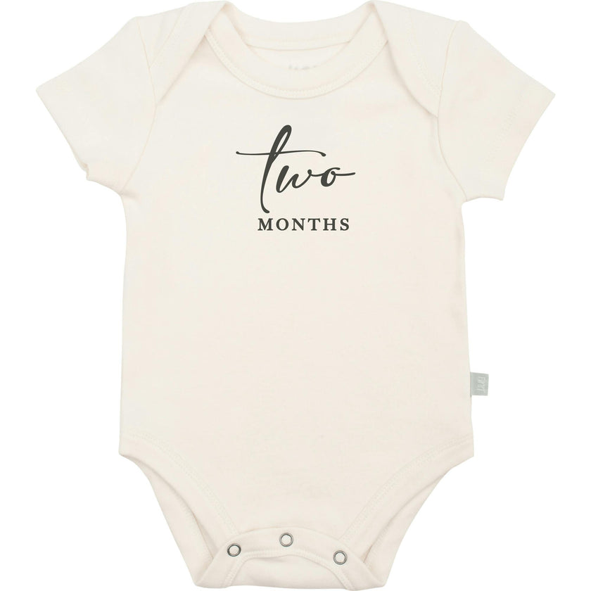 graphic bodysuit | two months milestone taupe