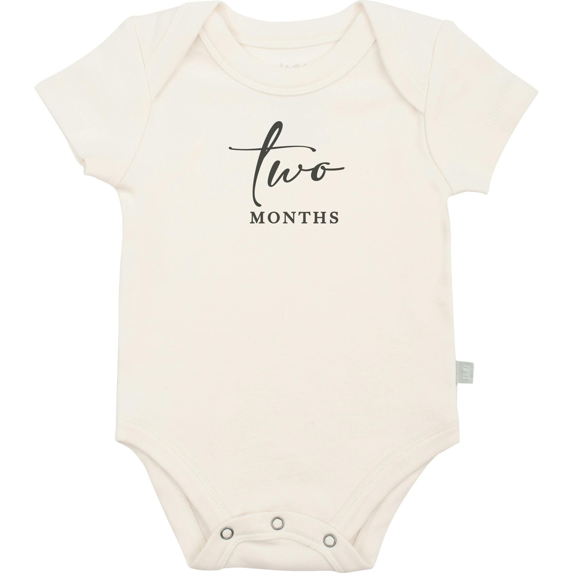 graphic bodysuit | two months milestone taupe