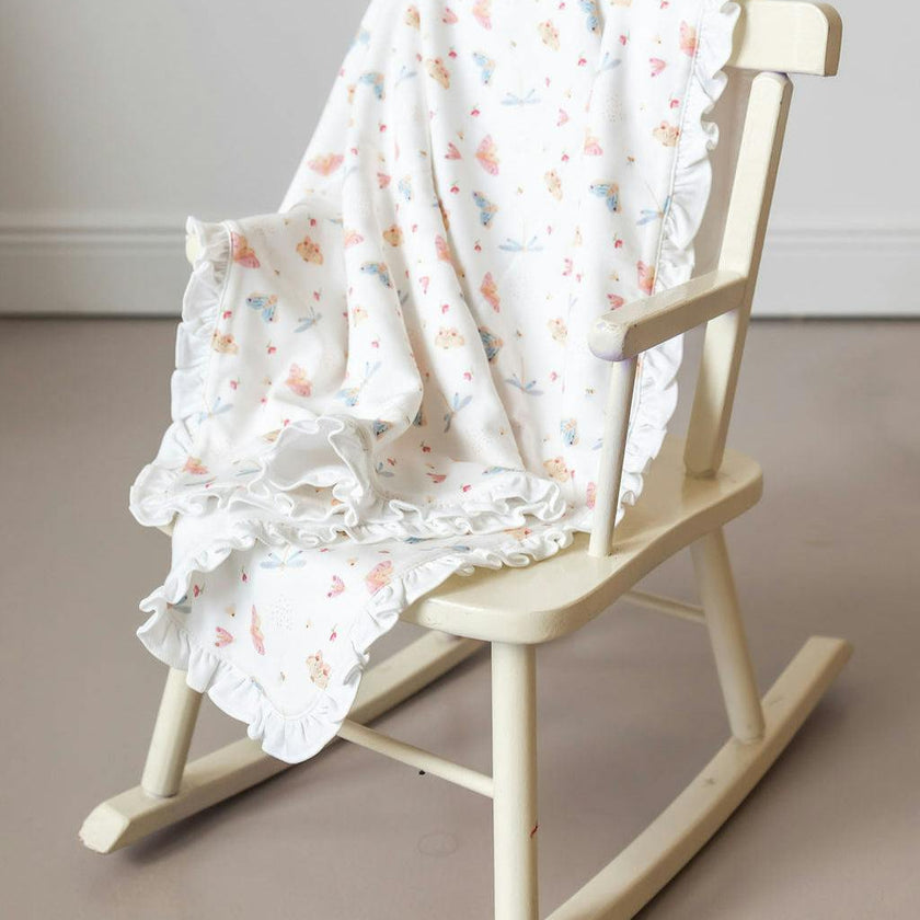 Butterflies Pima Cotton Baby Blanket