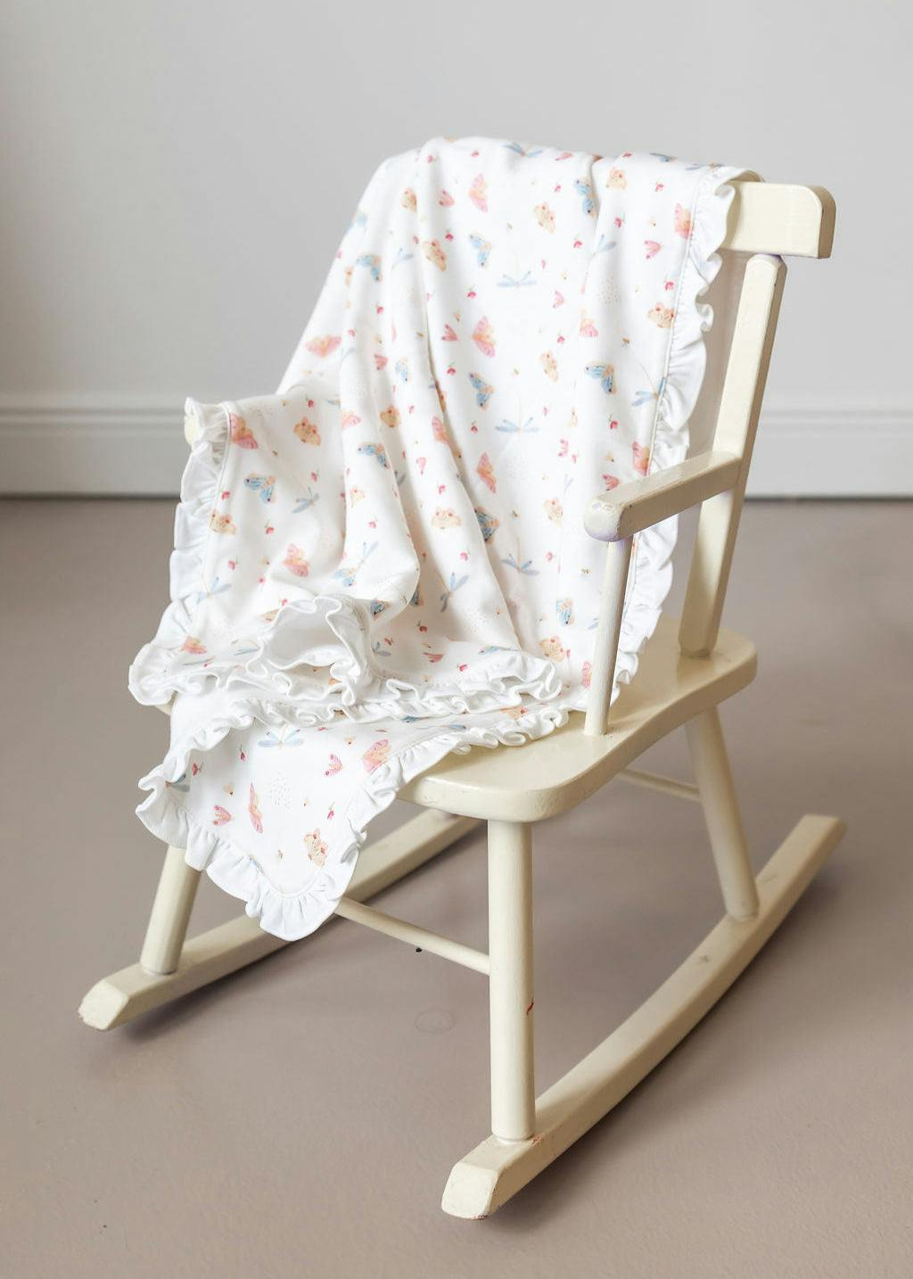 Butterflies Pima Cotton Baby Blanket