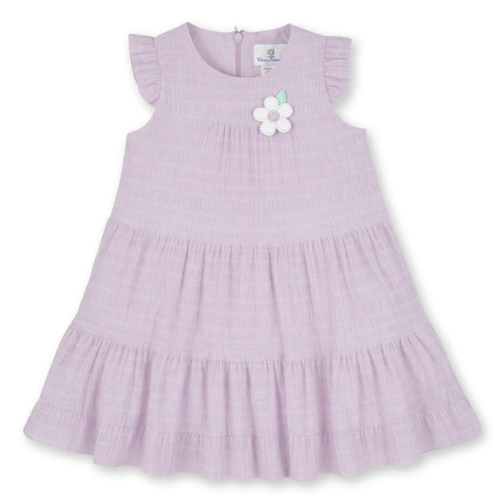 Crinkle Lawn Dress With Flower