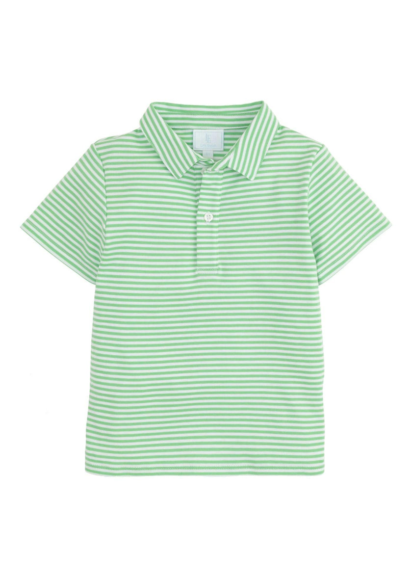 Short Sleeve Polo - Green Stripe