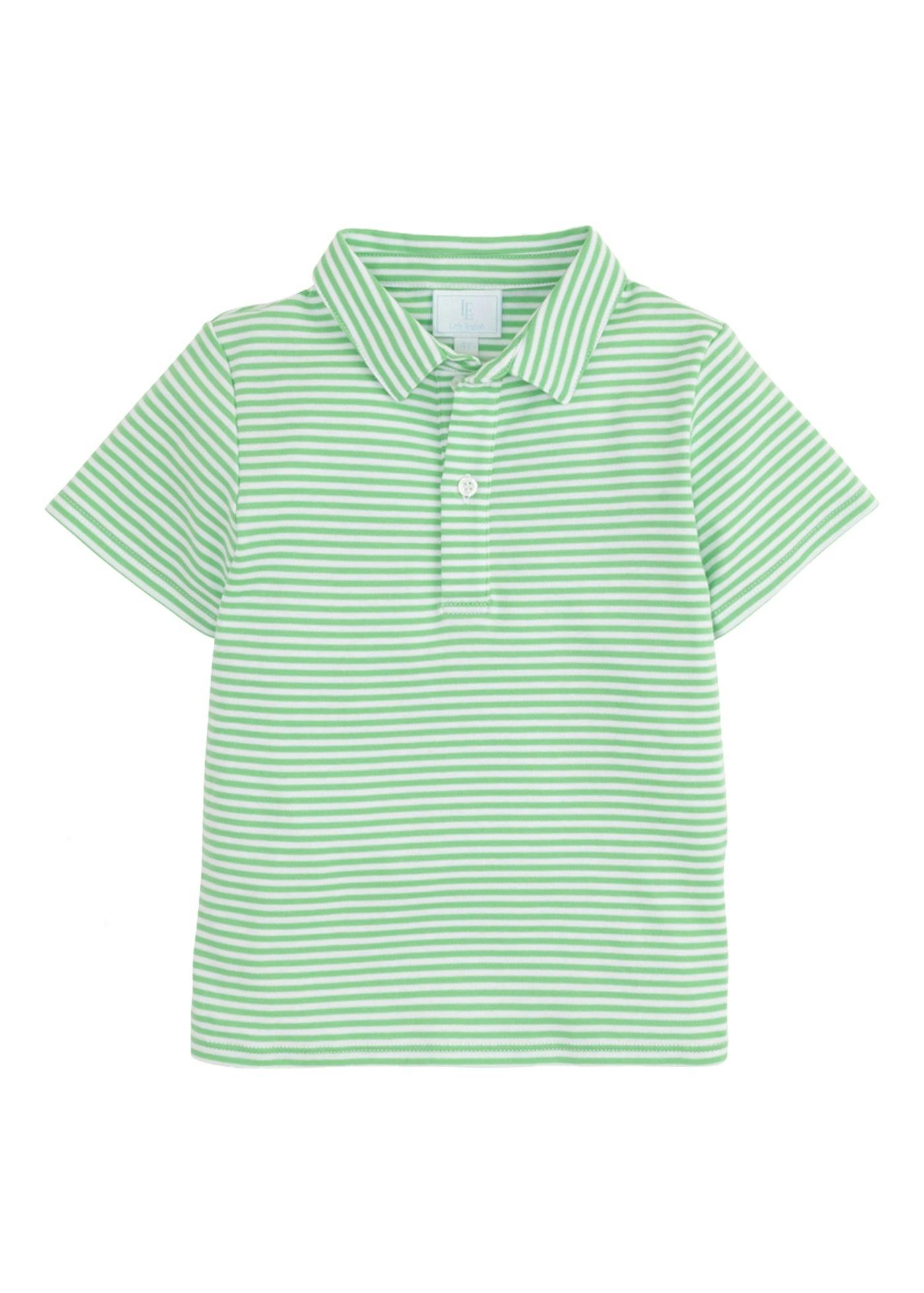 Short Sleeve Polo - Green Stripe