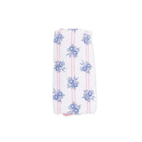 Stripe Dot Roses - Ruffle Burp Cloth