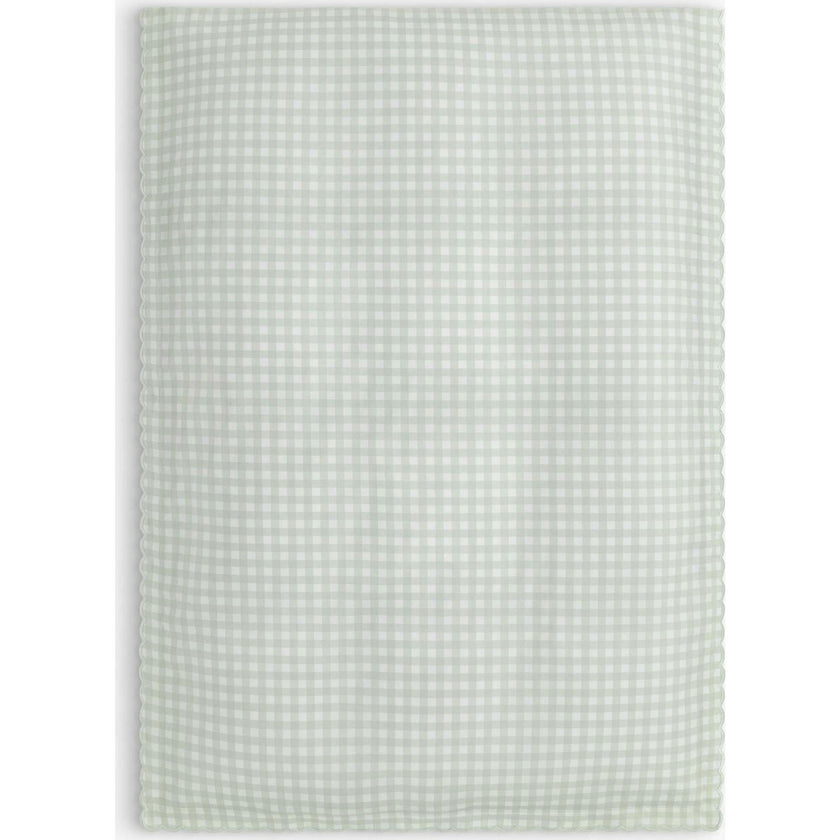 Picnic Gingham Baby Duvet Set - Green