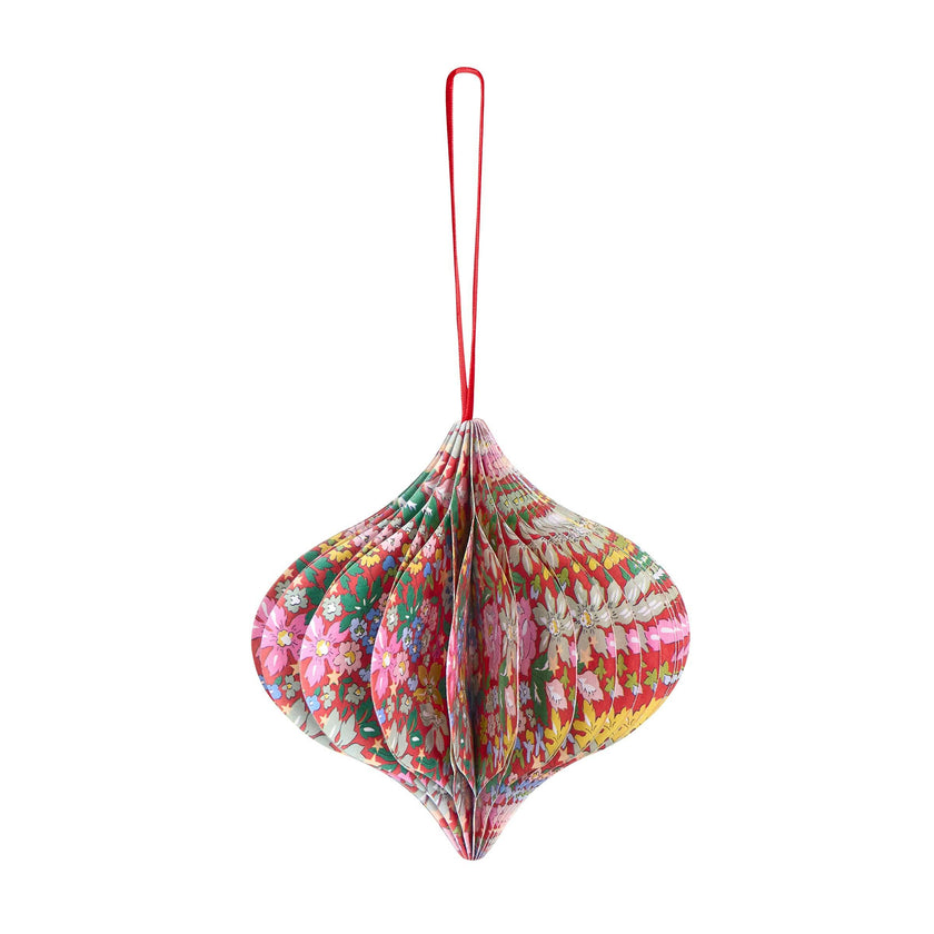 Meri Meri x Liberty Paper Honeycomb Tree Decorations