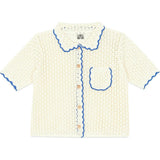 BONTON Crochet Lanza Cardigan - Marshmallow