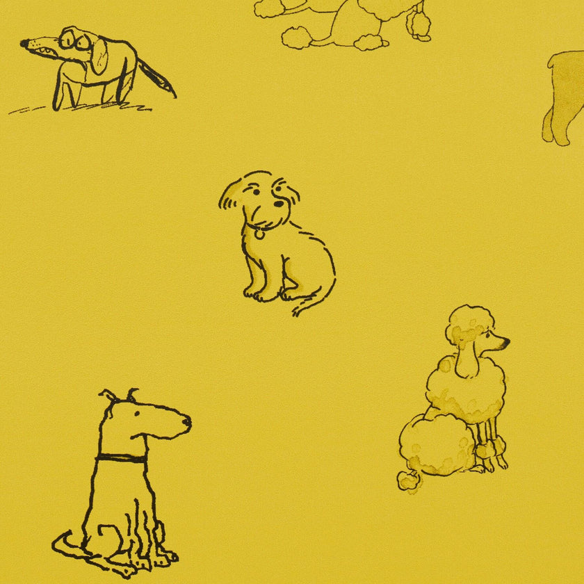 Good Dogs Everywhere Woven Wallpaper
