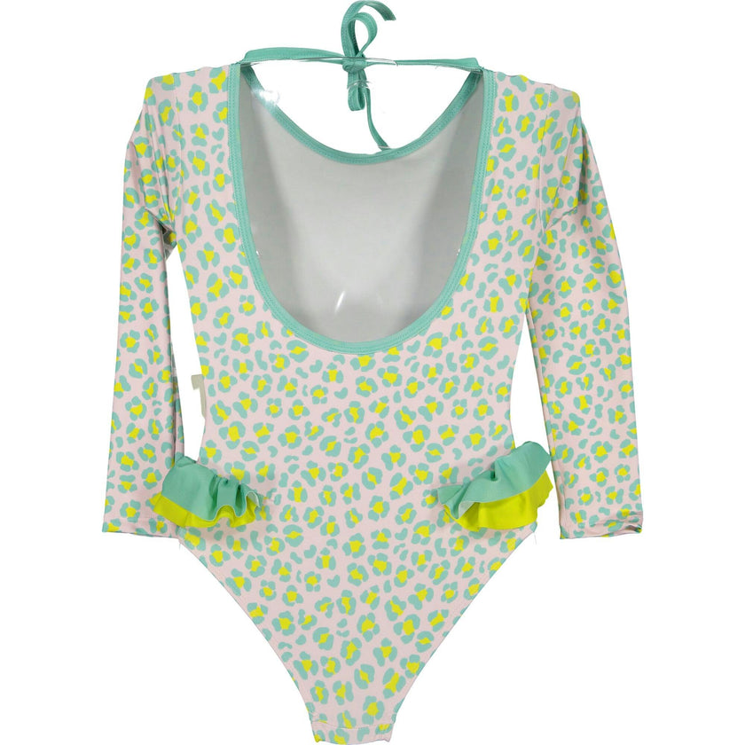 Candy animal dots long sleeve swimsuit