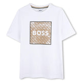 Boys White Logo t-Shirt