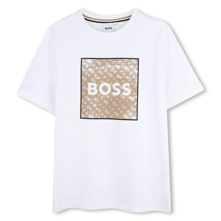 Boys White Logo t-Shirt