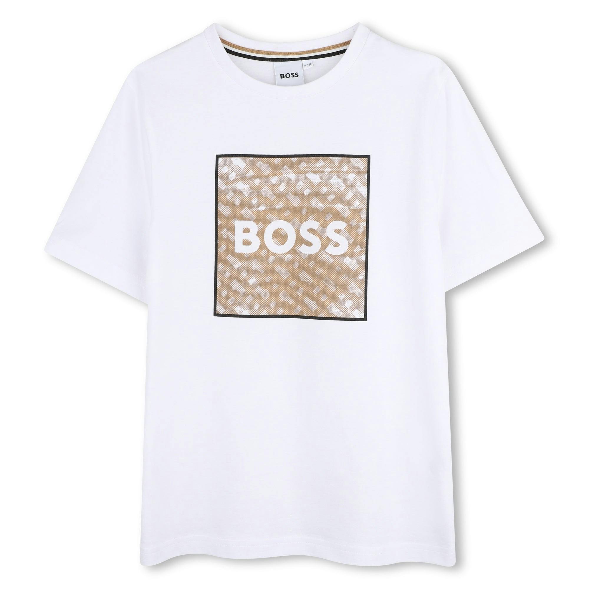 Boys White Logo t-Shirt