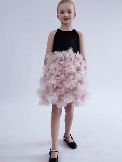 Pink Valentina Tulle Bow Gown