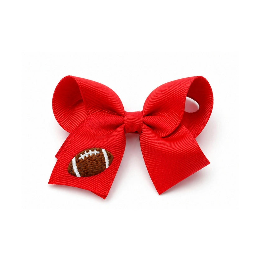 Football Hair Bow