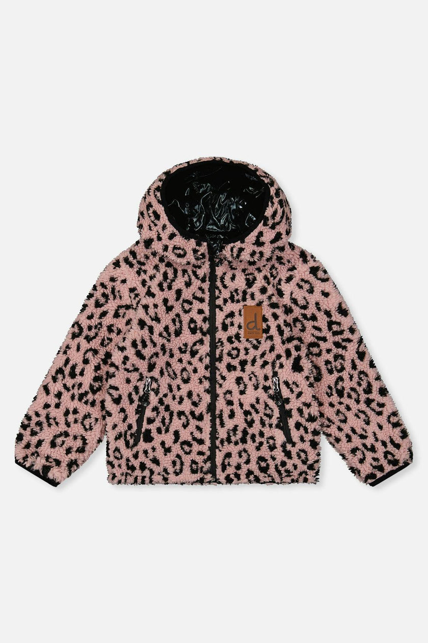 Reversible Mid-Season Jacket Pink And Black