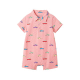 Infant Boys Polo Romper | Coral Cars