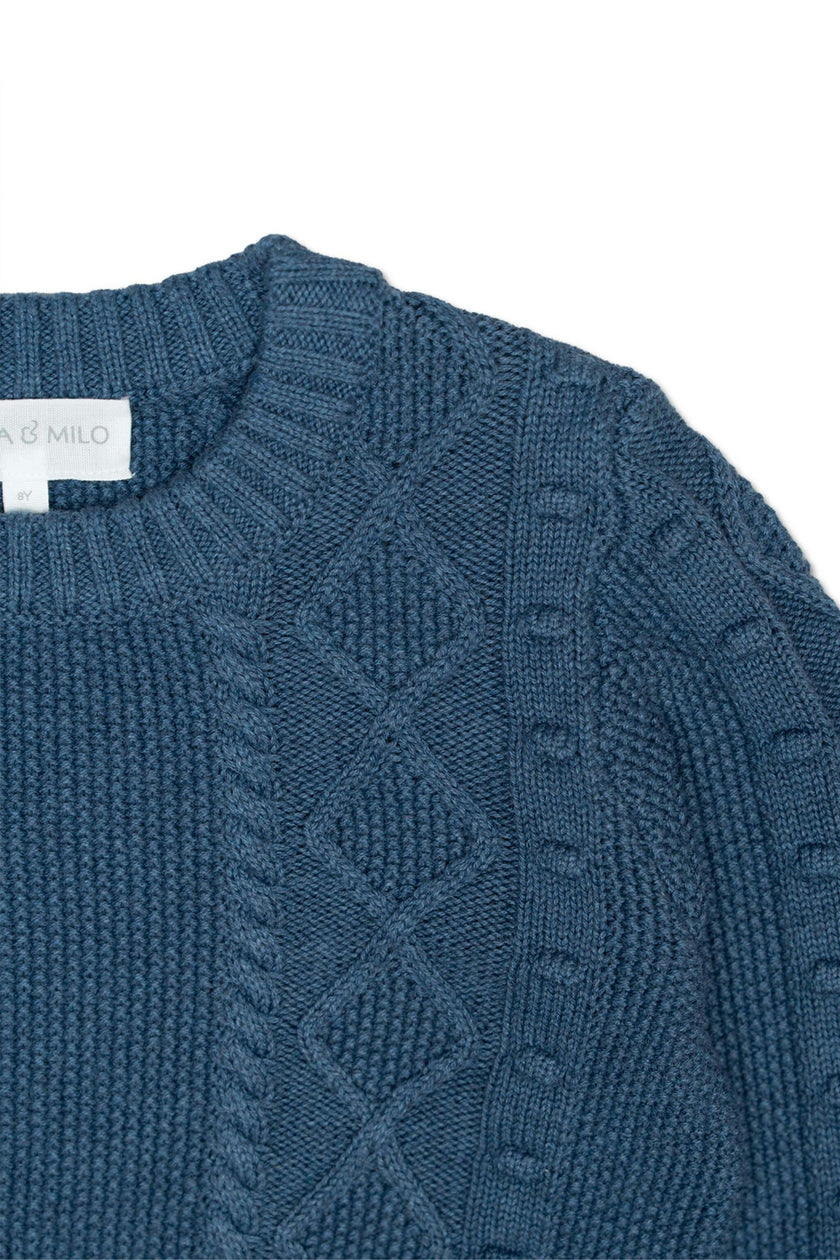 Cable Popcorn Jumper | Bluestone