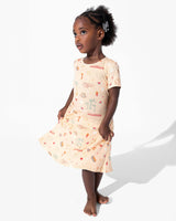 Minecraft: Summer Vibes Bamboo Girls' Short Sleeve Dress