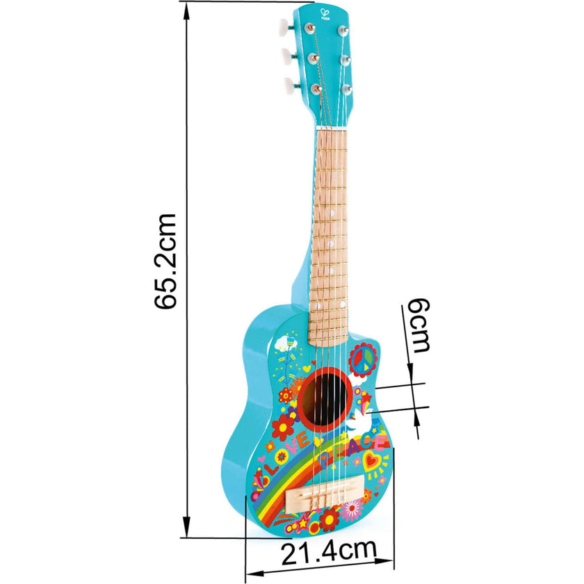 First Flower Power 26" Musical Guitar in Turquoise