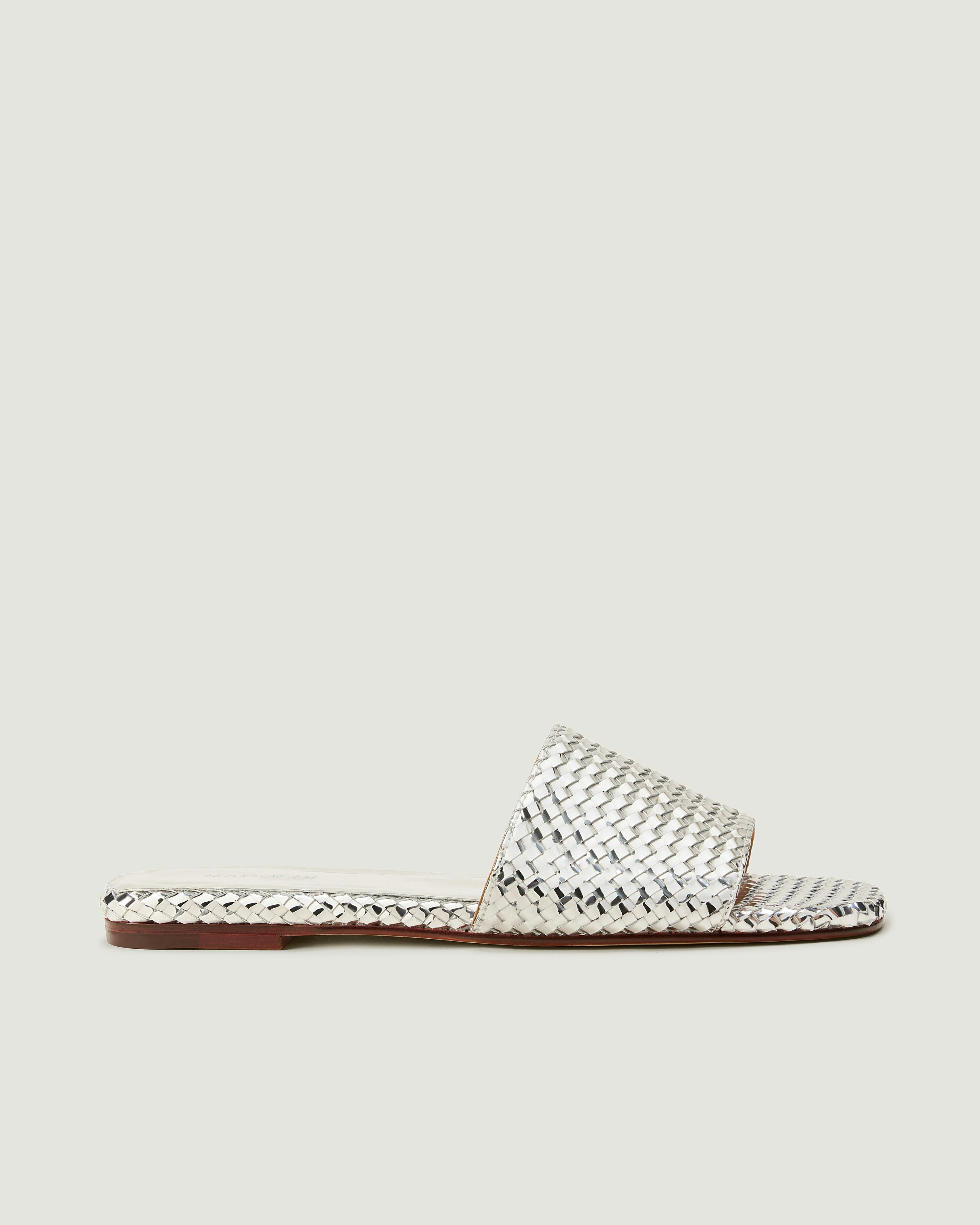 St. Barths Slide Metallic | Silver