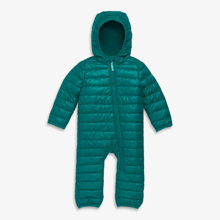 Baby lightweight puffer suit in solids