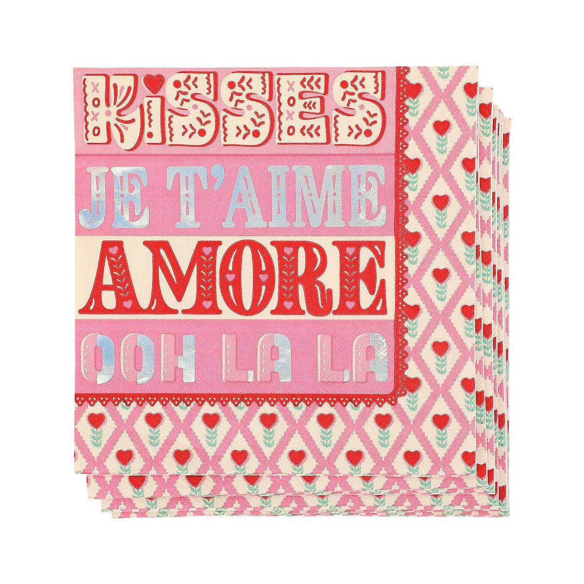 Packed Party Ooh La Love Valentine's Napkins (20 count)