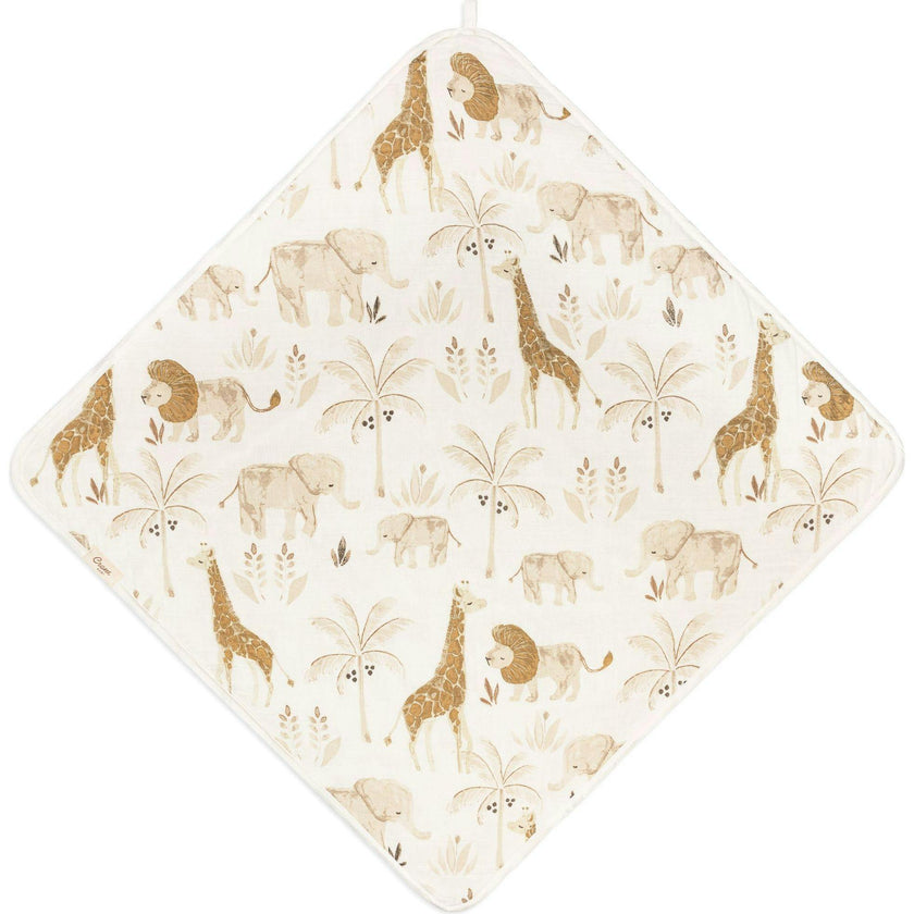 Kendi Baby Hooded Towel (Safari Animal)
