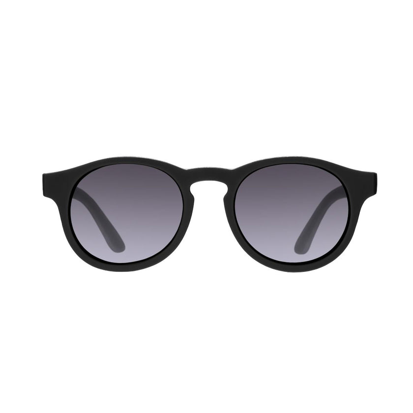 Polarized Keyhole Sunglasses: Jet Black