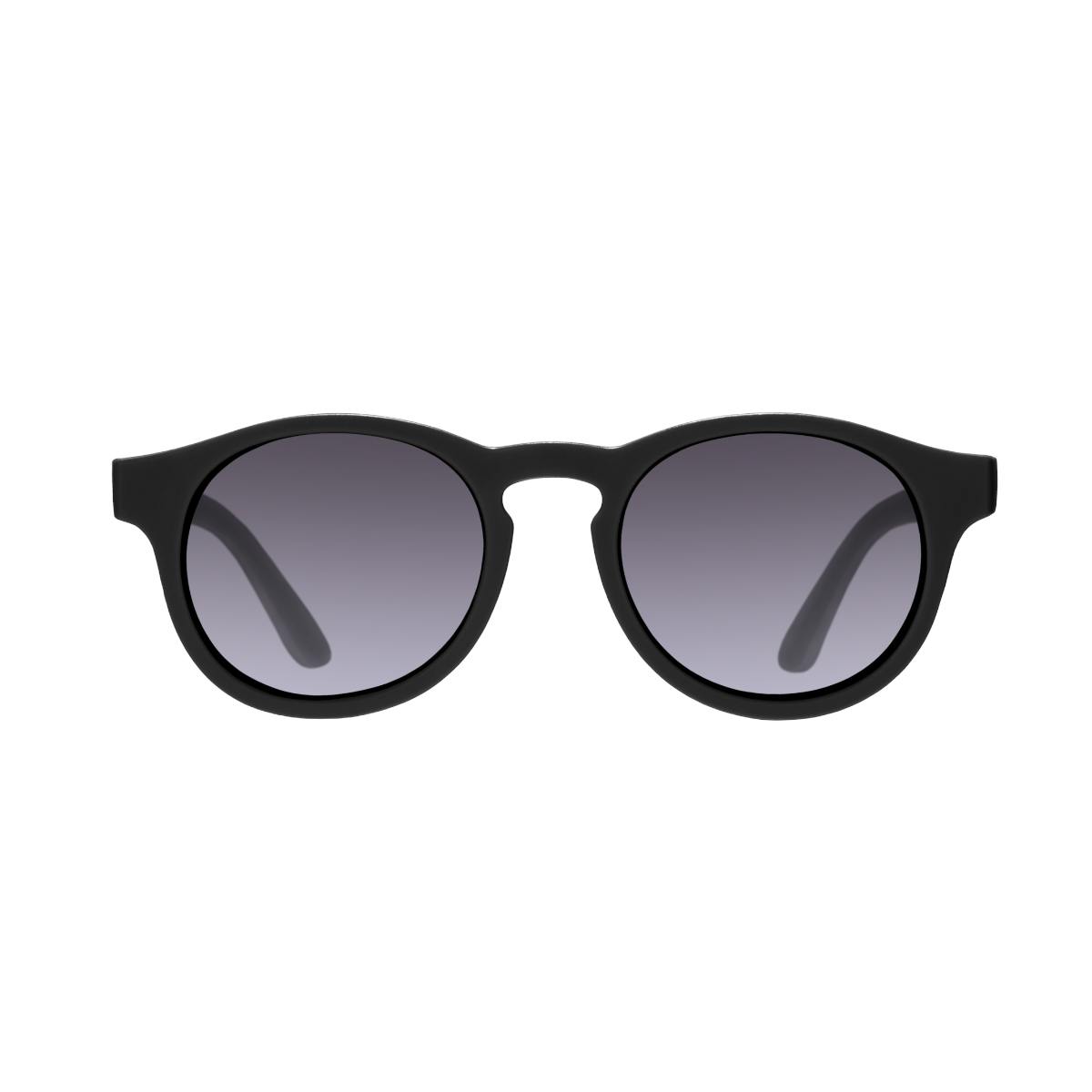 Polarized Keyhole Sunglasses: Jet Black
