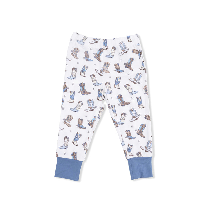 Cowboy Boots - Short Sleeve Loungewear Set
