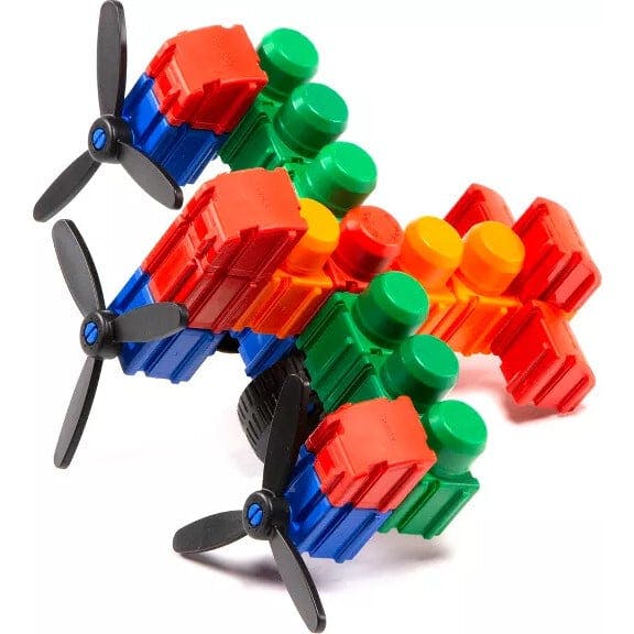 Snapo Jr. Advanced Builder's Kit - 80 pcs - Colorful Blocks & Wheels
