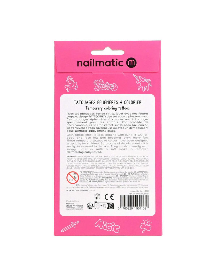 Tattoo Temporary for Kids MAGIC WORLD