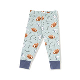 Touchdown Time - Grey Mist - Long Sleeve Loungewear Set