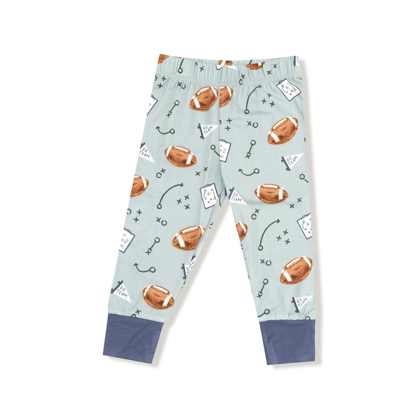 Touchdown Time - Grey Mist - Long Sleeve Loungewear Set