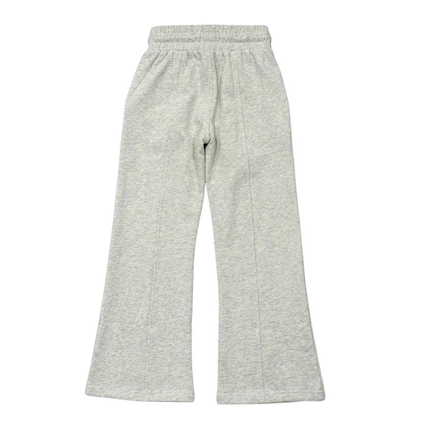 Girls Terry Wide Leg Pants in Heathered Oat