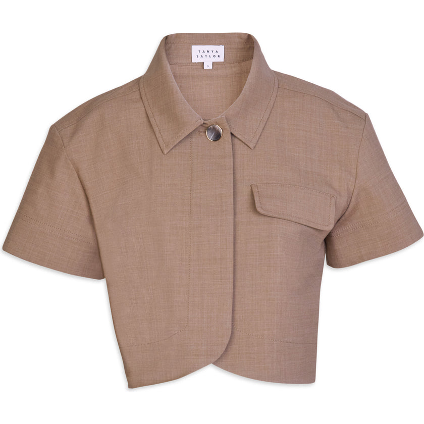 Women's Evelyn Top, Tan