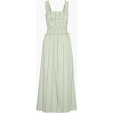 The Azalea Maxi Nap Dress - Green Jacquard Stripe