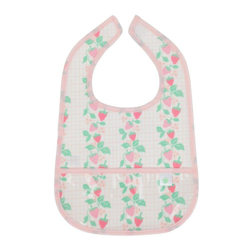 The Wipe It Bib in Strawberries