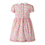 Pink Scalloped Collar Tulip Dress