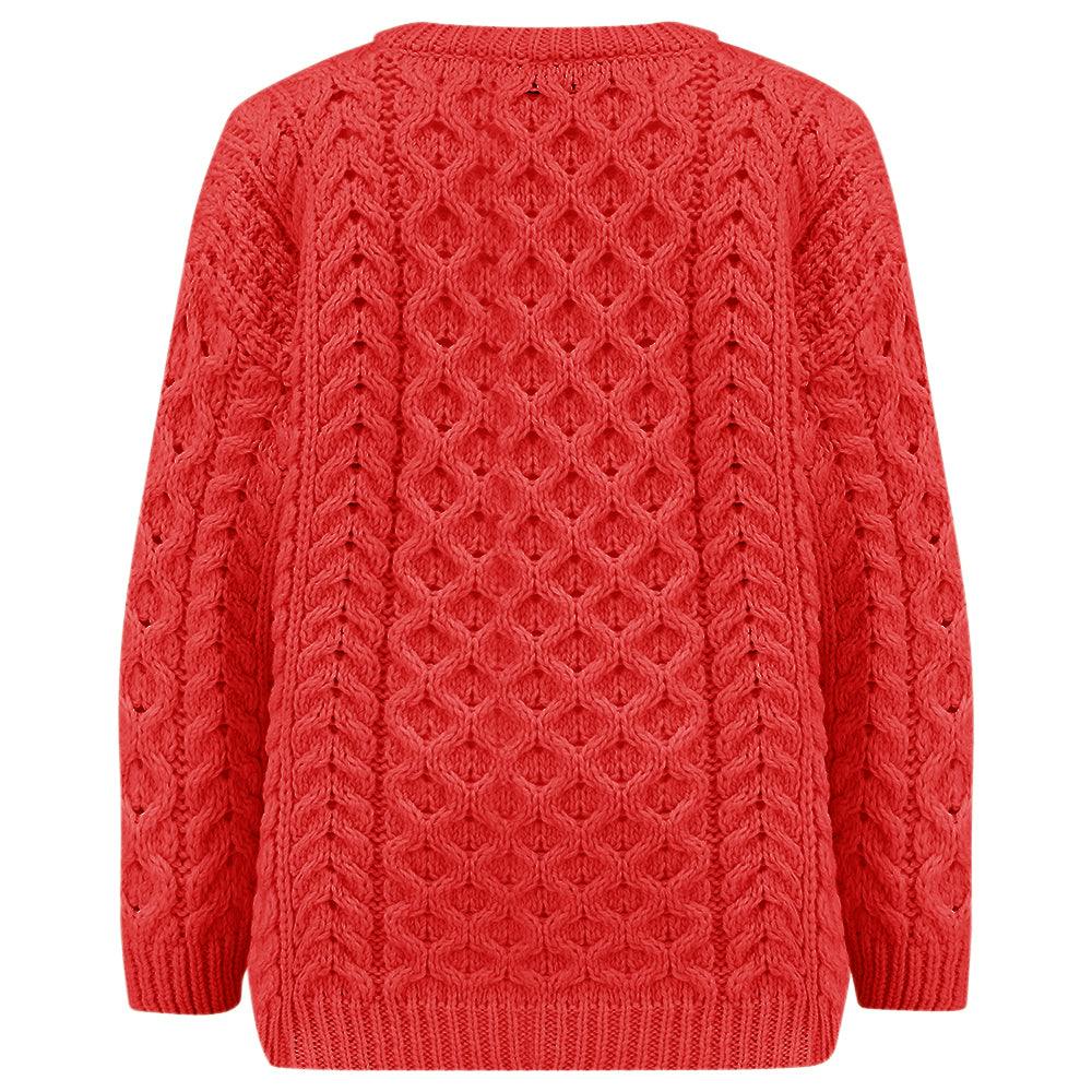 Cadogan Supersoft Merino Sweater - Coral