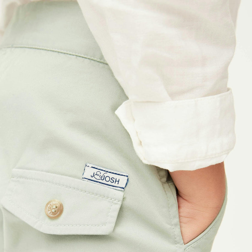 Grey Green Lightweight Chino Trousers
