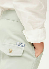 Grey Green Lightweight Chino Trousers