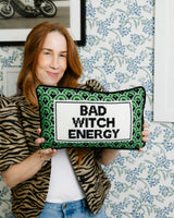 Bad Witch Energy Needlepoint Pillow