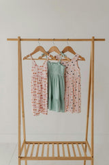 Henley Tank Dress Summer Polka Dots