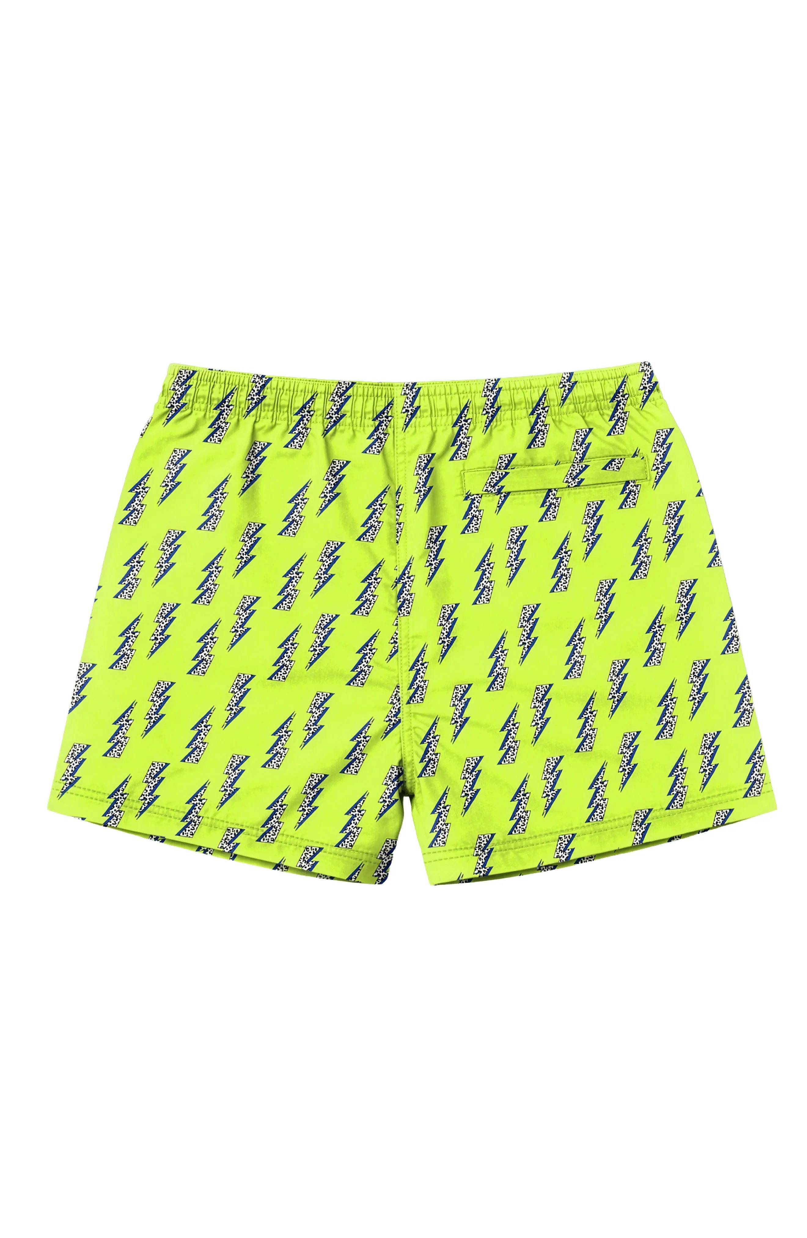 Dylan Boys Lightning Bolt Print Board Shorts