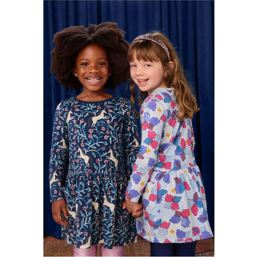 Long Sleeve Pocket Dress, Multi
