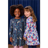 Long Sleeve Pocket Dress, Multi