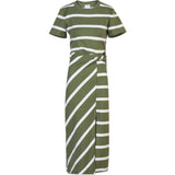 Women's Short Sleeve Striped Cody Dress, Green