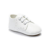 White Lace-Up Baby Shoes